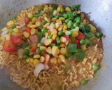 A picture of step 2 of Masala Maggie With Egg Poach.