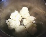 Foto del paso 1 de la receta: Pastel de coliflor al horno con jamón dulce a la plancha