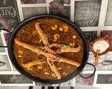 Foto del paso 4 de la receta Fideuá con sepia gambas y cigalas