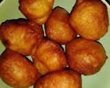 A picture of step 4 of Puff puff with black tea.