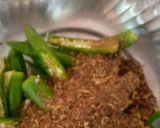 A picture of step 3 of Teekhi mirch ka achar- January mein Mirchi ka tadka🌶️🌶️.