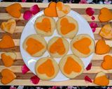 வெண்ணிலா ஹார்ட் குக்கீஸ் (Vanilla heart cookies recipe in tamil) ரெசிபி ஸ்டேப் 13 புகைப்படம்