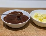 Une image de l'étape 3 de Fondu chocolat et pommes.