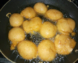A picture of step 3 of Bean cake(Akara) with pap.