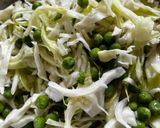 A picture of step 5 of Karnataka Special Cabbage, Peas, and Carrots Pallya.