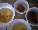 A picture of step 1 of Khatty laddu.