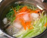A picture of step 2 of Finely Shredded vegetable salad with soy sesame oil dressing.