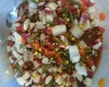 A picture of step 1 of Crock pot beef roast (lots and lots of veggies).