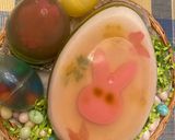 Hình bước làm 3 của món Rau câu Easter và chậu hoa xương rồng 🌵