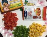A picture of step 1 of Bread Pizza.