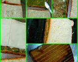 A picture of step 6 of Chinese indian style veg grilled sandwich.