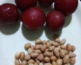 A picture of step 1 of Peach Pakoda.