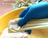 Gambar langkah 5 resipi Ketupat Palas Kelantan.