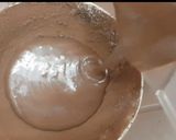 A picture of step 6 of Chocolatechip mountain lava cake.