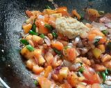 A picture of step 7 of Khandeshi special jalgaon green brinjal roasted bharta.