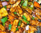 A picture of step 8 of Baby corn manchurian.