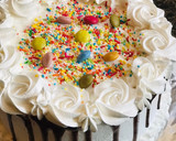 A picture of step 36 of Chocolate cake with whipped cream frosting.