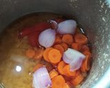 A picture of step 3 of Carrot sambar.