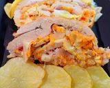 Foto del paso 8 de la receta: Arrollado de pollo con papas y champiñones
