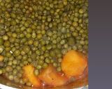 A picture of step 6 of Beef stew with potatoes and green peas.