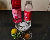 A picture of step 1 of Rose Mocktail.