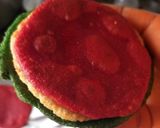 A picture of step 3 of Tri colour puri.