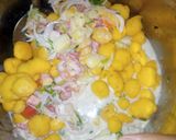 A picture of step 3 of Alu Phulki Chat.