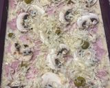Une image de l'étape 3 de Crêpe géante au jambon /champignons.