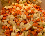 A picture of step 2 of Parsnip, Carrot and Tarragon Soup.
