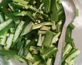 A picture of step 1 of Methi bhindi ki sabji.