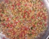 A picture of step 3 of Chana chat.
