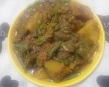 A picture of step 4 of Long yard beans and Mince ki sabzi.