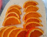 Une image de l'étape 3 de Filet de lingue bleue à l'orange avec son trio de riz.