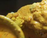 A picture of step 4 of Gobhi musallam.