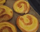 Hình bước làm 7 của món Bánh mì cuộn pudding