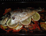Foto del paso 6 de la receta: Dorada con verduras