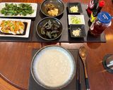 A picture of step 5 of Deany's plain Thai Kao Tom/rice soup (congee).