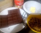 A picture of step 1 of Chocolate walnut fudge.
