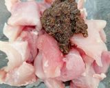 Foto del paso 4 de la receta: Pizza de pollo, berenjena y bacon