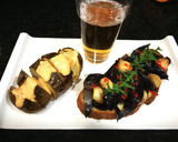 Foto del paso 3 de la receta: Patata, cebolla morada y cabeza de ajo al horno