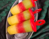 A picture of step 10 of Fresh Fruit Ice Candy / Popsicles (Frozen layered Icecream).