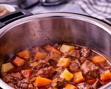 A picture of step 6 of Instant Pot Beef Mechado.