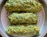 A picture of step 4 of Coriander roll or cutlets.