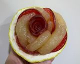 🌹柚李玫瑰花盅（柚子+紅肉李子）的食譜步驟4照片