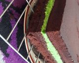 Foto langkah ke 12 dari resep Cake kukus coklat pandan.