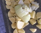 Foto del paso 1 de la receta: Pollo al horno con papas