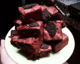 Foto langkah ke 9 dari resep Red Velvet Oreo Fudgy Brownies🇺🇸 #dessert.