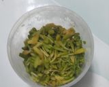 Foto langkah ke 1 dari resep Tauge Kacang Panjang Bunga Pepaya.