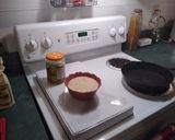 A picture of step 1 of (Halloween dish) GUI Gruel. 🙂.