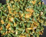 A picture of step 3 of Beans Poriyal.